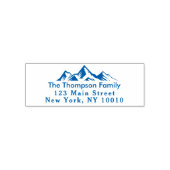 山差出人住所ファミリー名カスタム セルフインキングスタンプ (デザイン)