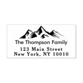 山差出人住所ファミリー名カスタム ラバースタンプ (インプリント)