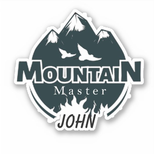 山師パーソナライズされた シール (正面)