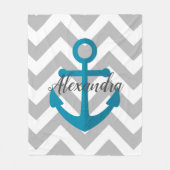 山形といかり フリースブランケット (正面)