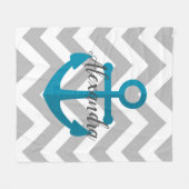 山形といかり フリースブランケット (正面(横))