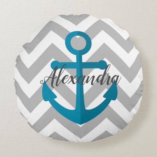 山形といかり ラウンドクッション (正面)