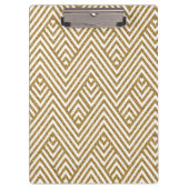 山形のジかわいらしグザグ形のパターン クリップボード (正面)