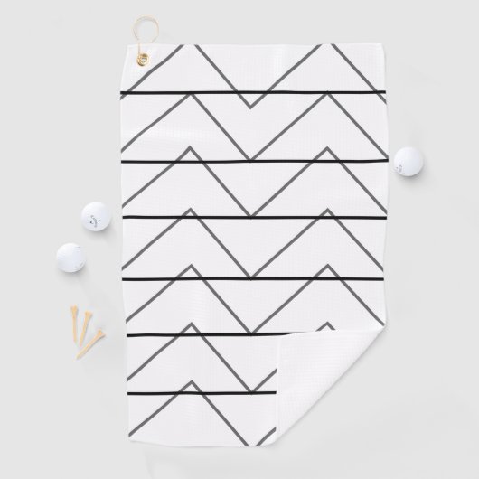 山形のストライプパターン ゴルフタオル (インサイチュ)