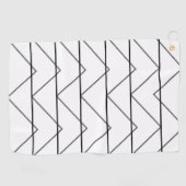 山形のストライプパターン ゴルフタオル (横)