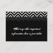 山形のデザイン名きらきら光る刺テンプレート 名刺 (裏面)