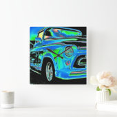 山形の時計 スクエア壁時計 (ホーム)