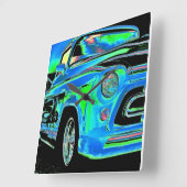 山形の時計 スクエア壁時計 (傾斜)