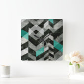 山形の除外II スクエア壁時計 (ホーム)