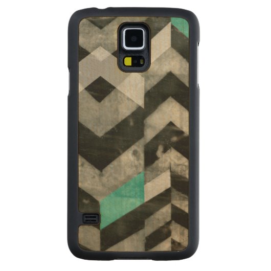 山形の除外II CarvedメープルGalaxy S5スリムケース (裏面)