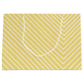 山形の黄色と白 ラージペーパーバッグ (正面)