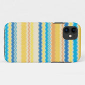 山形ジグカラフルラグストライプパターン Case-Mate iPhoneケース (裏面(横))