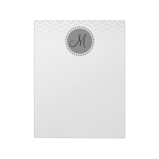 山形ジグザグメモモノグラム ノートパッド (回転)