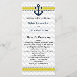 山形ストライプいかり航海の結婚式 プログラム