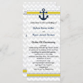 山形ストライプいかり航海の結婚式 プログラム (正面/裏面)