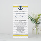 山形ストライプいかり航海の結婚式 プログラム (スタンド正面)