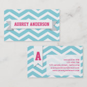 山形ピンクブルーカスタム旗 名刺 (正面/裏面)