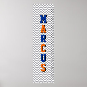 山形6文字の名前の成長図 ポスター