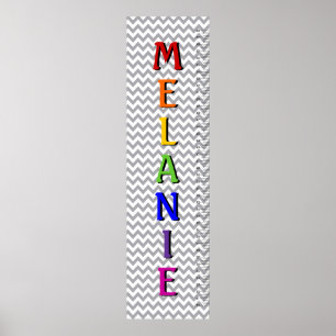 山形7文字の名前の成長グラフ ポスター