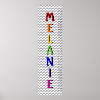 山形7文字の名前の成長グラフ ポスター