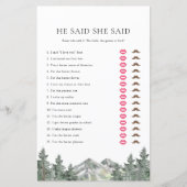 山彼は彼女はブライダルシャワーゲームと言った (正面)