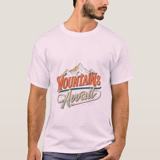 山待ちTシャツ Tシャツ (正面)