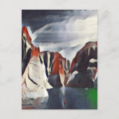 山抽象芸術自然風景 ポストカード (正面)