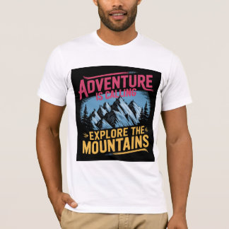 山探検デザイン Tシャツ