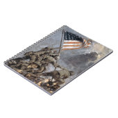 山摺鉢の旗揚げ，硫黄島， 1945 ノートブック (左側)