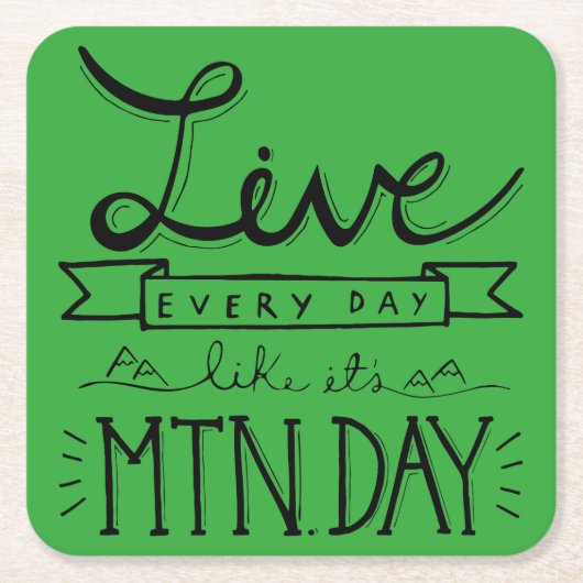 山日のコースター スクエアペーパーコースター (正面)