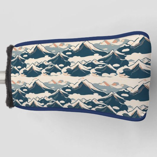 山日本ののシームレスなパターン美学 ゴルフヘッドカバー (正面)