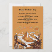 山景林父の日の短い詩 シーズンカード (正面)