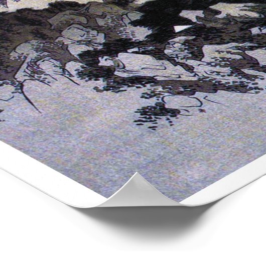 山景満月、広重、浮世絵 ポスター (角)