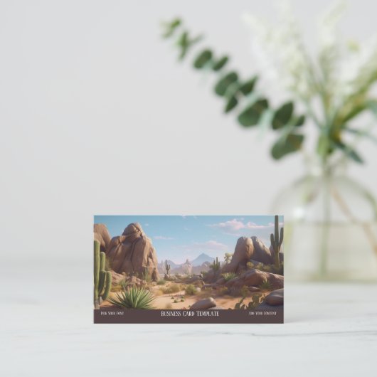山景砂漠の名刺 名刺 (スタンド正面)