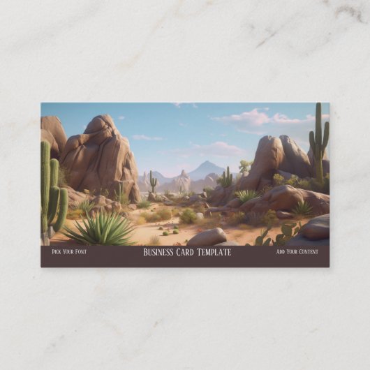 山景砂漠の名刺 名刺 (正面)