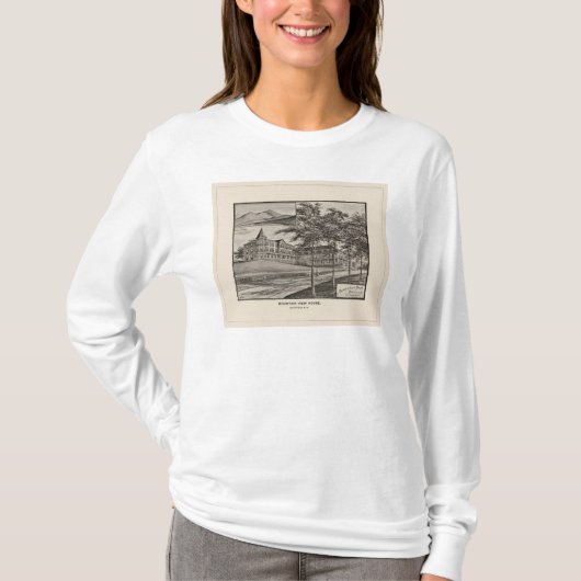 山景色の家、Whitefield、NH Tシャツ (正面)