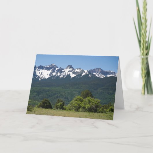 山景色の空白のなNotecard カード (正面)