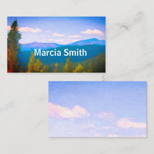 山景色自然カスタム美術 名刺 (正面/裏面)