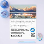 山景色、ハイキングと登山広告 チラシ (シングル)