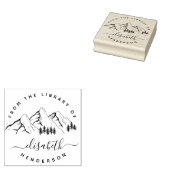 山本の図書室からエレガントのカスタム山々 ラバースタンプ (押印)