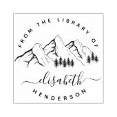 山本の図書室からエレガントのカスタム山々 ラバースタンプ (インプリント)