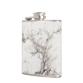 山本梅津冬日本のヴィンテージ絵画ズ フラスク (左)