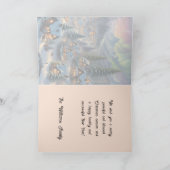 山村の聖降誕祭、極灯 カード (内部)