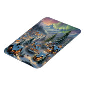 山村の聖降誕祭、極灯 マグネット (左側)