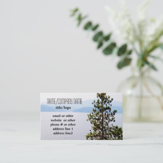 山松ビジネスカード写真 名刺 (スタンド正面)