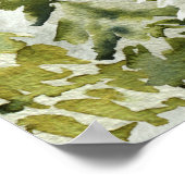 山松冬の結婚式のウェルカムサイン ポスター (角)