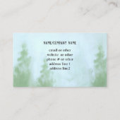 山松印象派芸術的 名刺 (裏面)