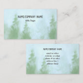 山松印象派芸術的 名刺 (正面/裏面)