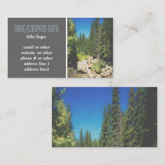 山松木自然カスタム 名刺 (正面/裏面)