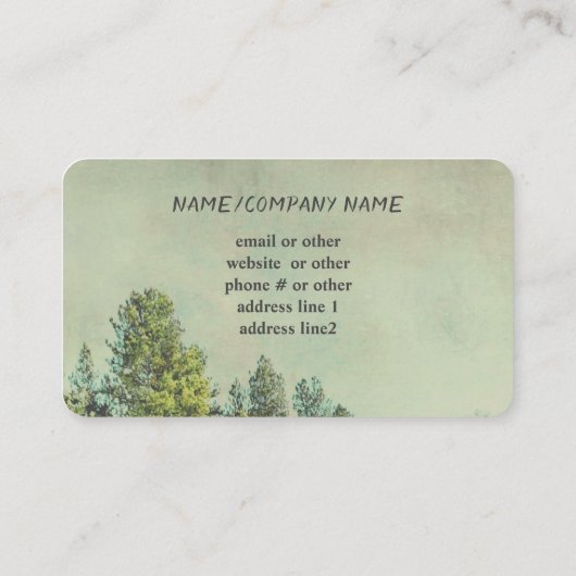 山松木自然写真 名刺 (裏面)